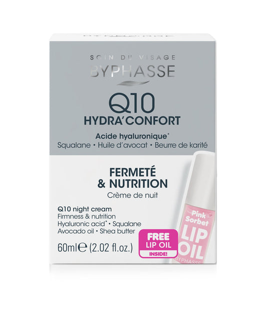 BYPHASSE Q10 HYDRA’CONFORT FERMETÉ & NUTRITION CRÈME DE NUIT 60ML