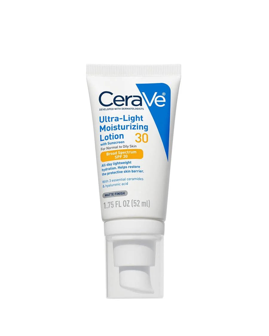 CERAVE ULTRA LIGHT MOISTURIZING LOTION WITH SUN PROTECTION SPF 30 FOR NORMAL TO OILY SKIN 52ML