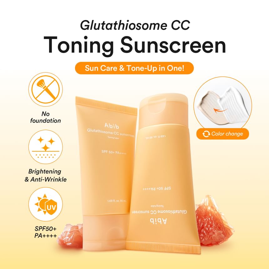 ABIB GLUTATHIOSOME CC SUNSCREEN SPF50+ PA+++ 50ML