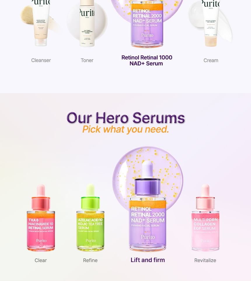 PURITO RETINAL RETINAL 2000 NAD+ SERUM 30ML
