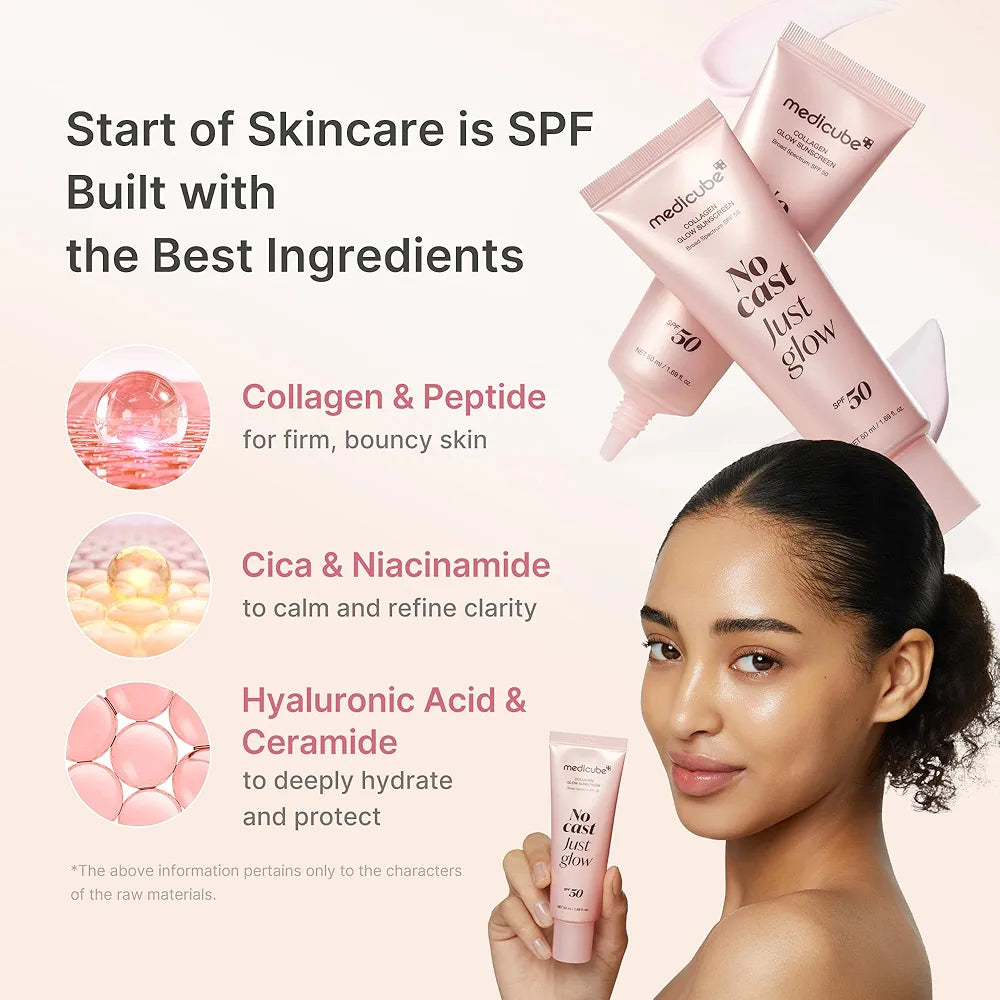 MEDICUBE COLLAGEN GLOW SUNSCREEN SPF50++++ NO CAST JUST GLOW 50ML