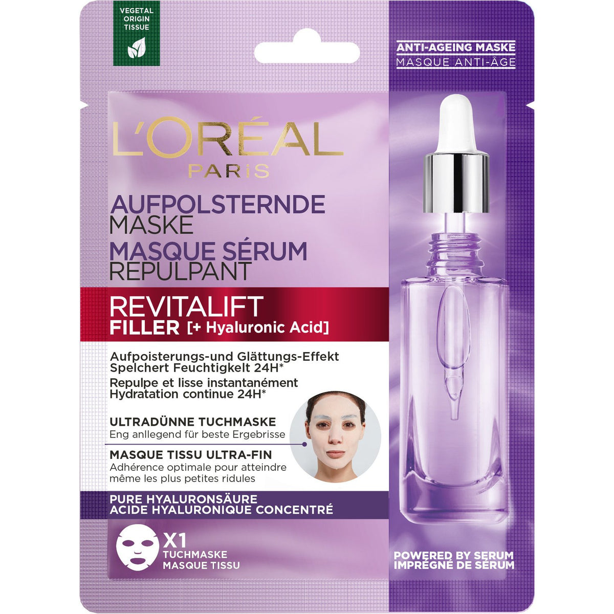 L’ORÉAL PARIS MASQUE SÉRUM REPULPANT REVITALIFT FILLER (+HYALURONIC ACID) 28G