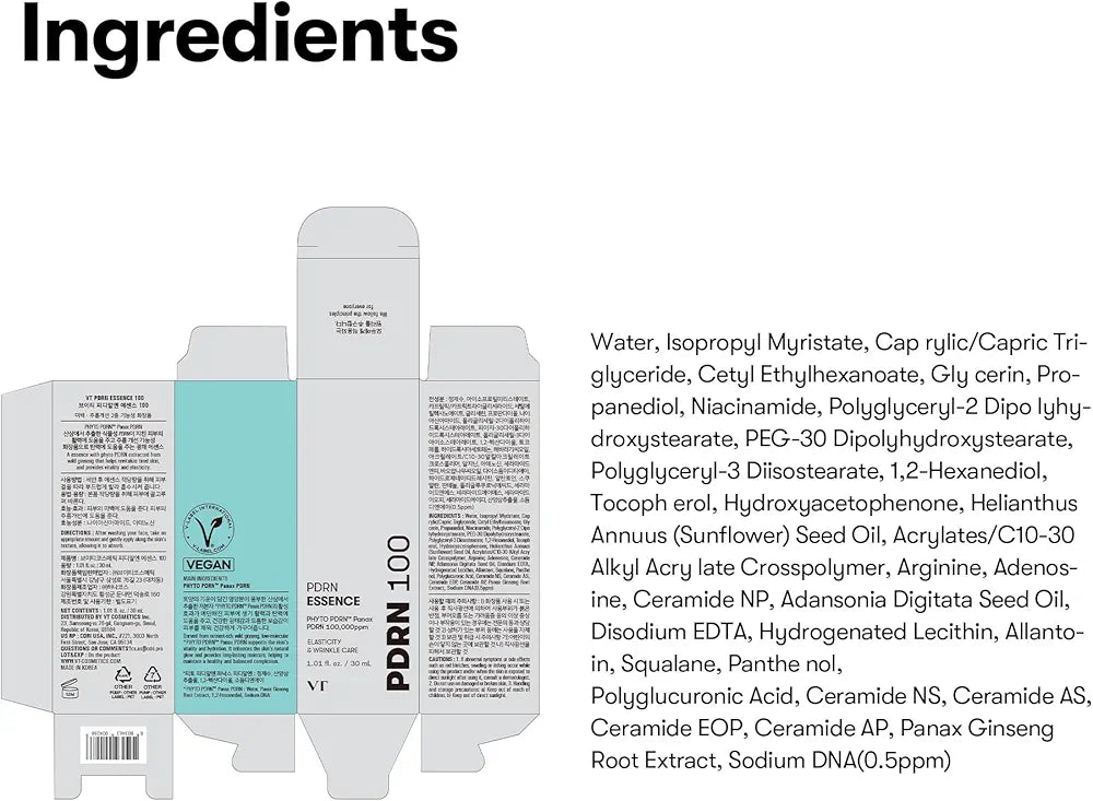 VT COSMETIC PDRN ESSENCE 100 - 30ML