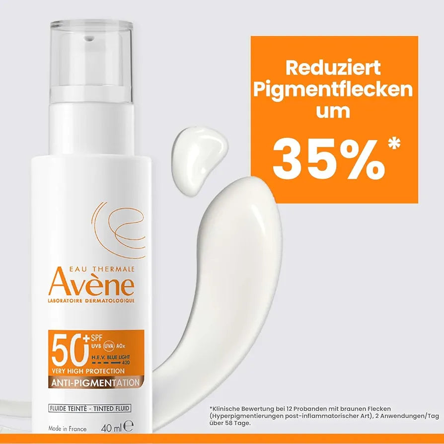 AVÈNE TINTED FLUID VERY HIGH PROTECTION SPF50 ANTI-PIGMENTATION 40ML