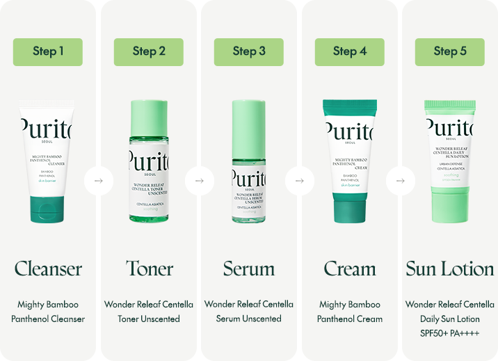 PURITO SEOUL BEST KIT 5PCS