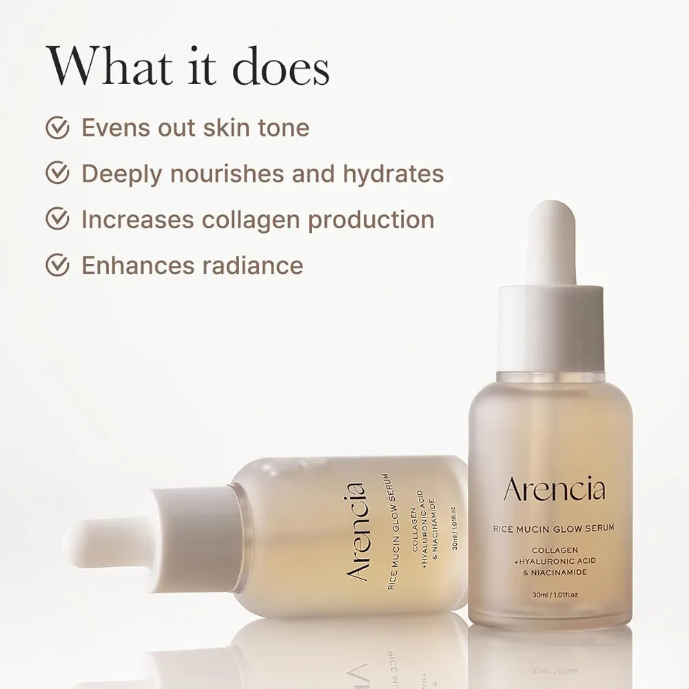 ARENCIA RICE MUCIN GLOW SERUM 30ML