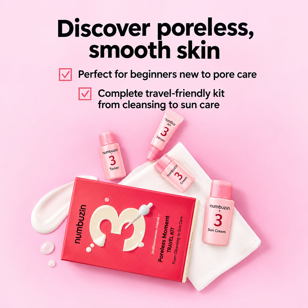 NUMBUZIN NO 3 TRIAL KIT FOR PORLESS & SMOOTH SKIN 5PCS
