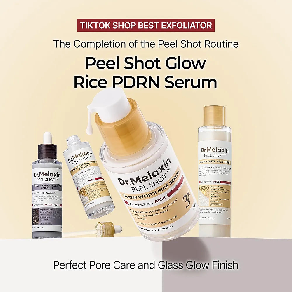 DR.MELAXIN PEEL SHOT GLOW WITH RICE SERUM 30ML