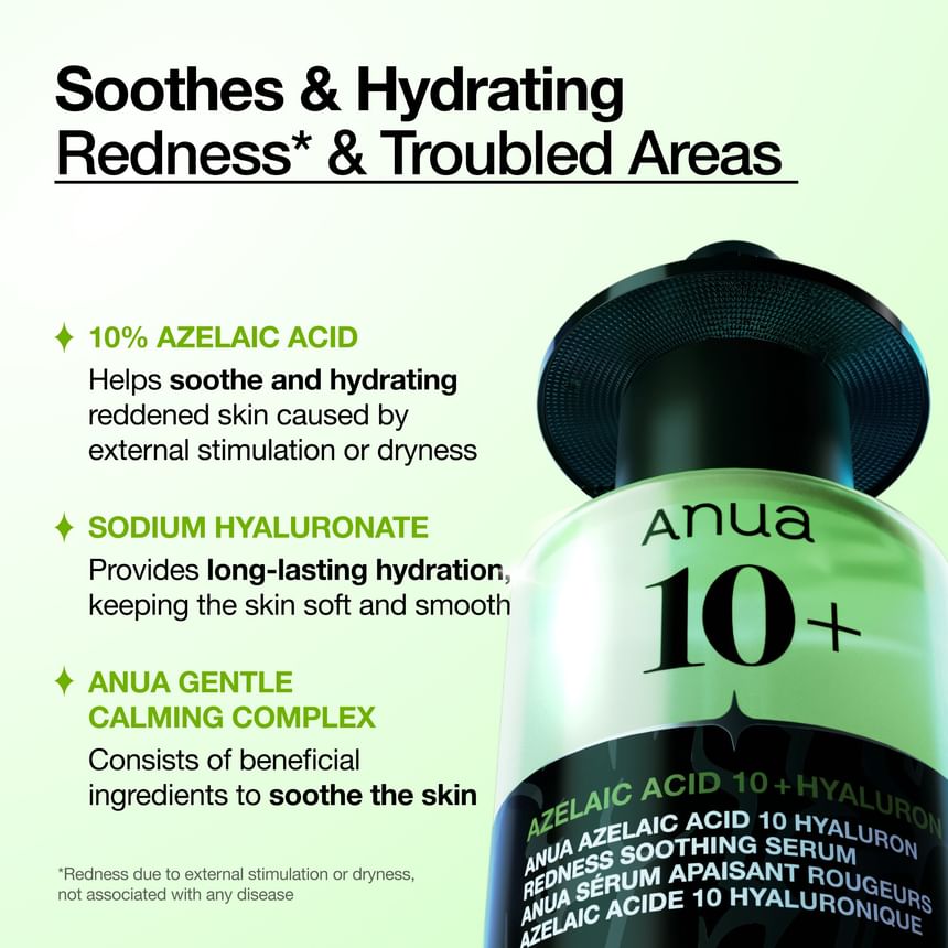 ANUA × KPOP DEMON HUNTERS AZELAIC ACID 10 HYALURON REDNESS SOOTHING SERUM 50ML