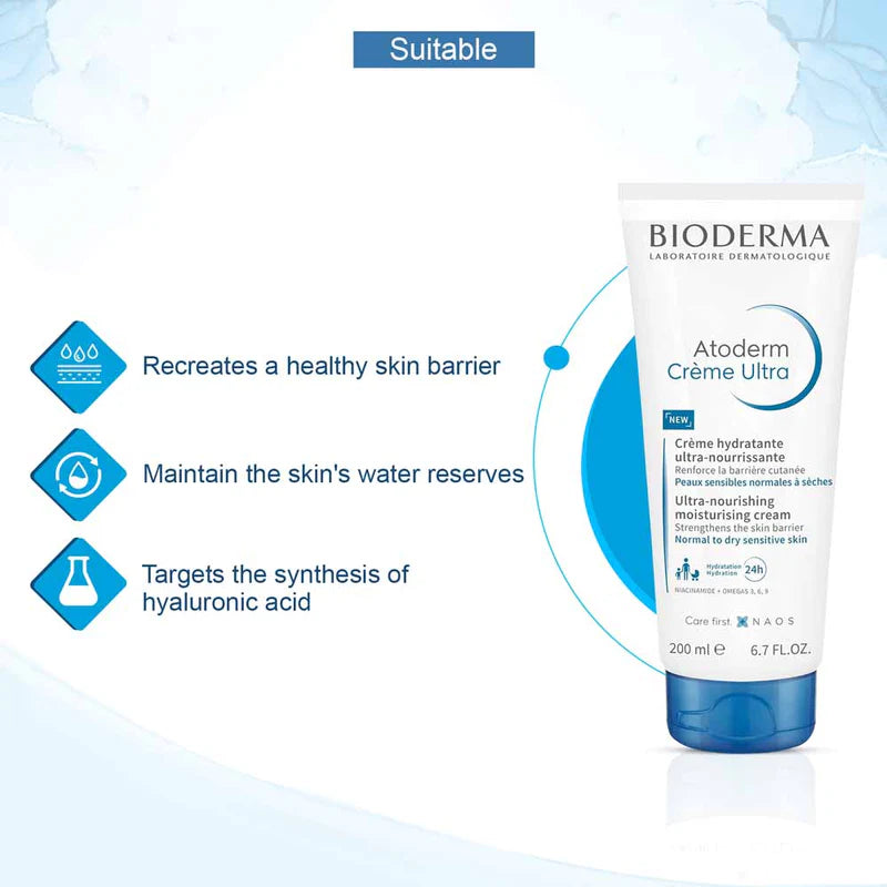 BIODERMA ATODERM CRÈME ULTRA SOIN HYDRATANT ULTRA-NOURRISSANT 200ML