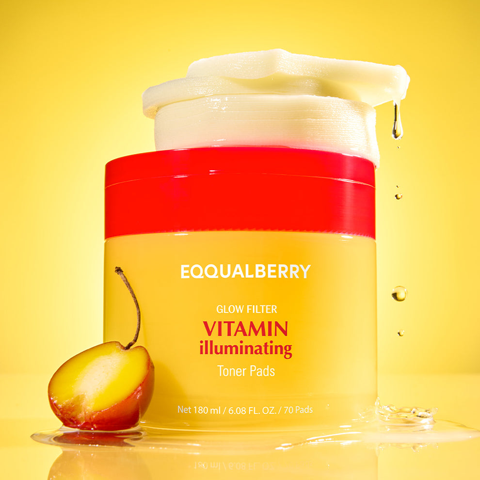 EQQUALBERRY VITAMIN ILLUMINATING TONER PADS 70PADS