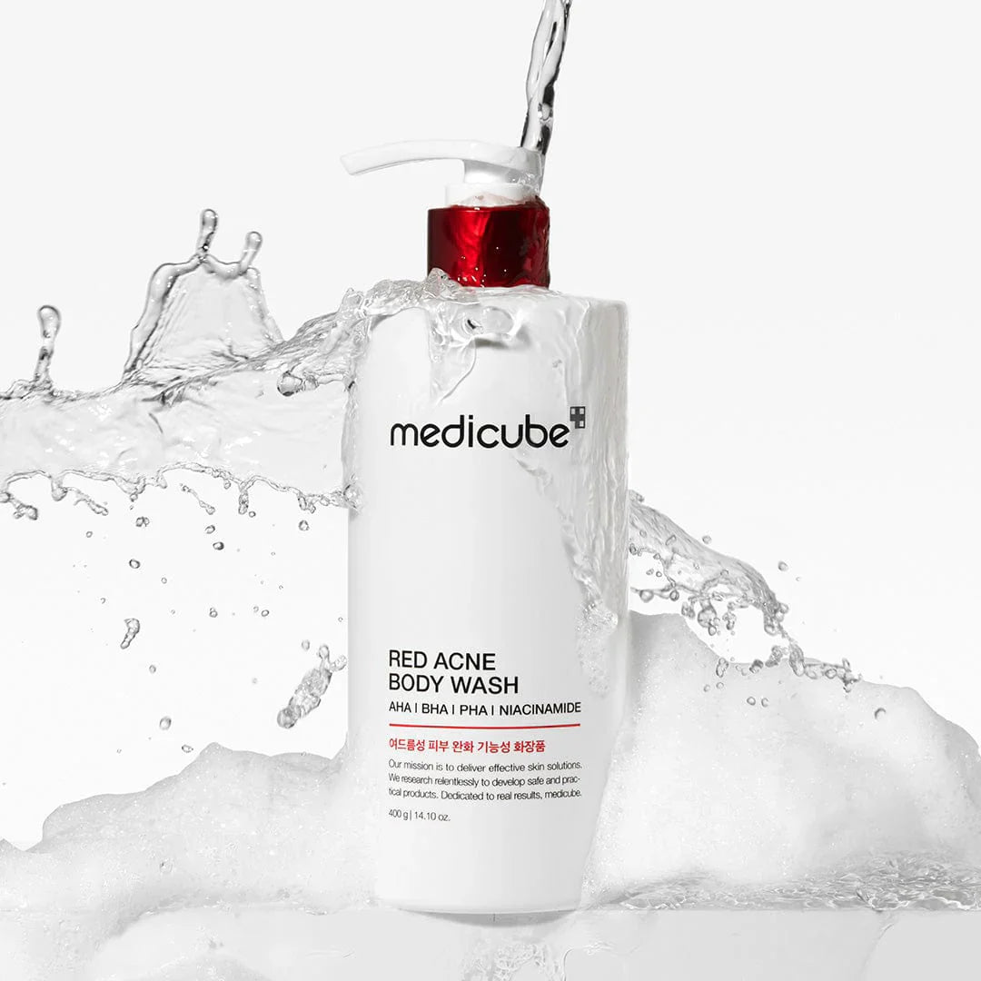 MEDICUBE RED ACNE BODY WASH AHA BHA PHA NIACINAMIDE 400G