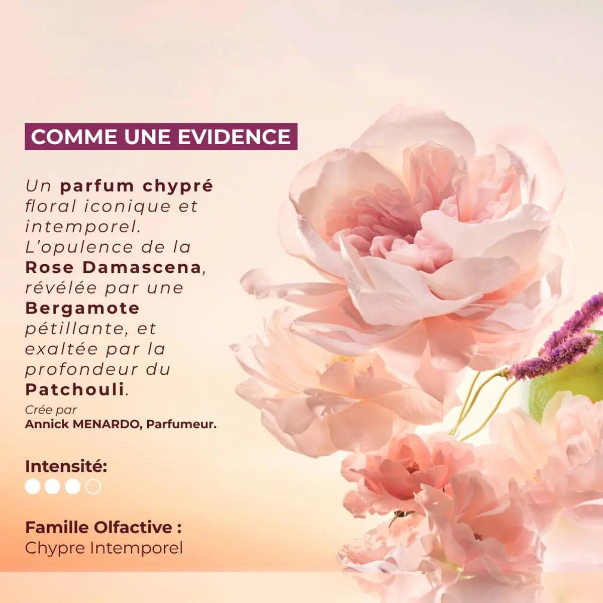 YVES ROCHER COMME UNE EVIDENCE - EAU DE PARFUM FEMME - 100 ML