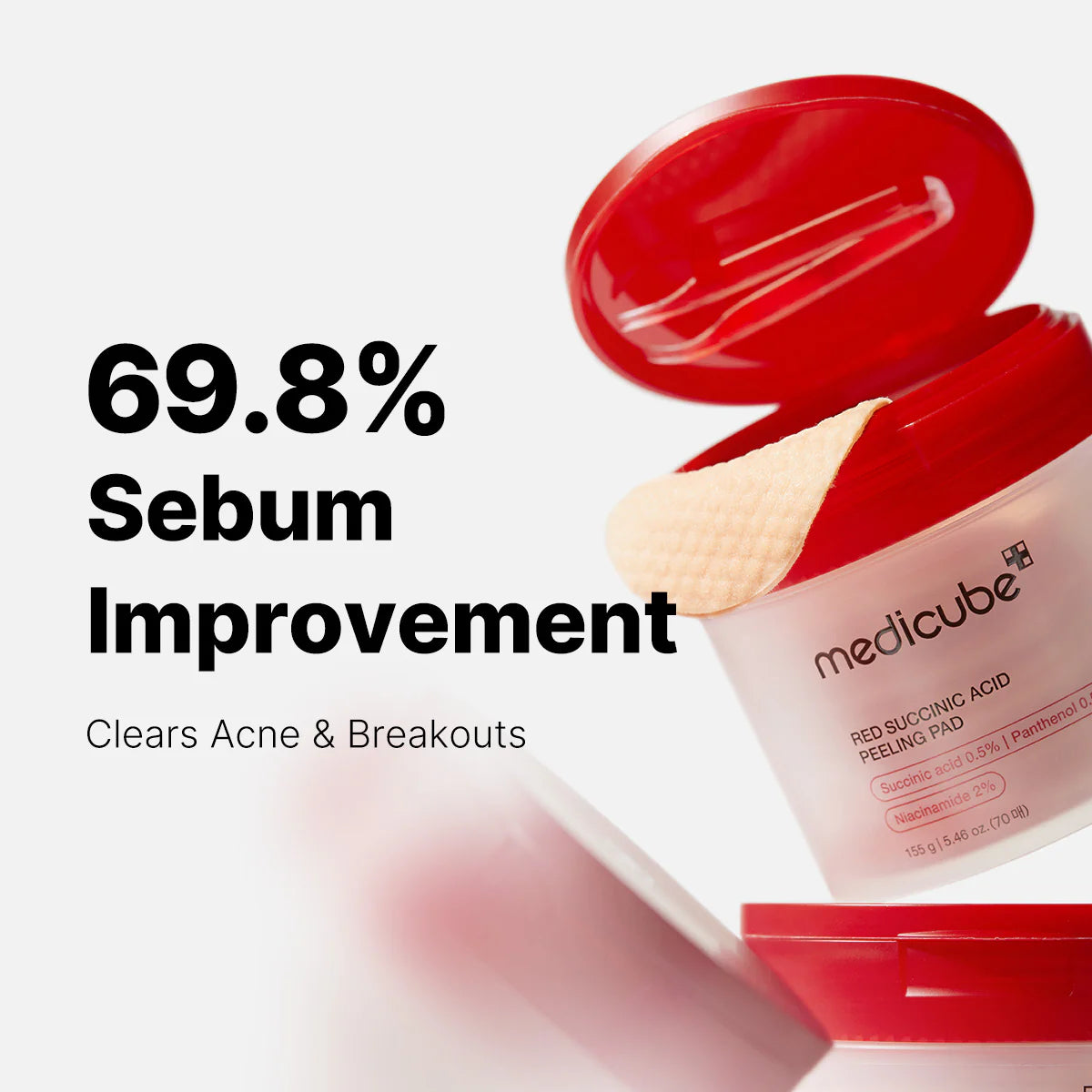 MEDICUBE RED SUCCINIC ACID PEELING PADS 155G