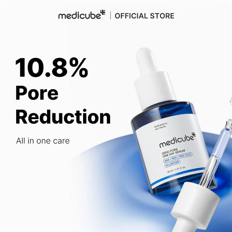 MEDICUBE ZERO PORE ONE DAY AHA+BHA+PHA SERUM 30ML (NEW)