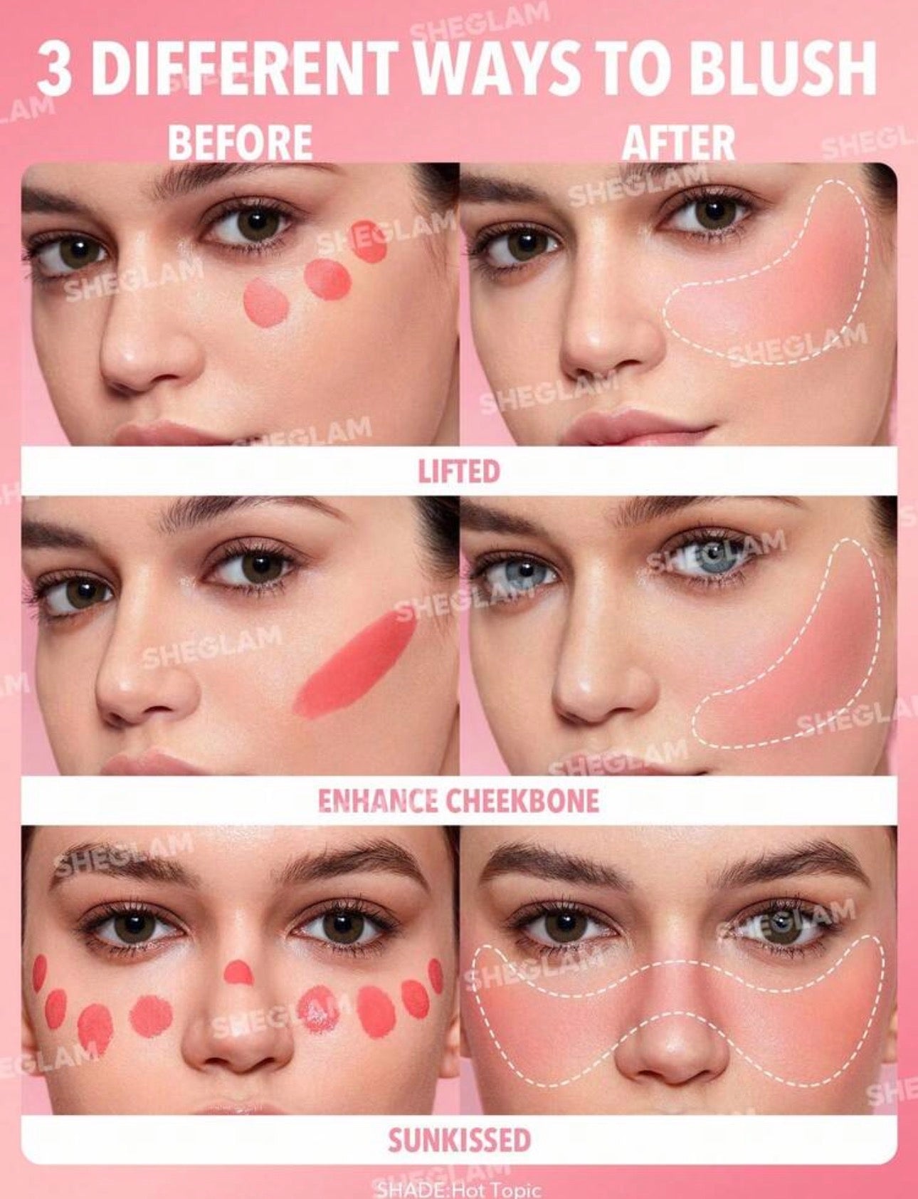SHEGLAM BLUSH LIQUIDE TEINTE HOT TOPIC
