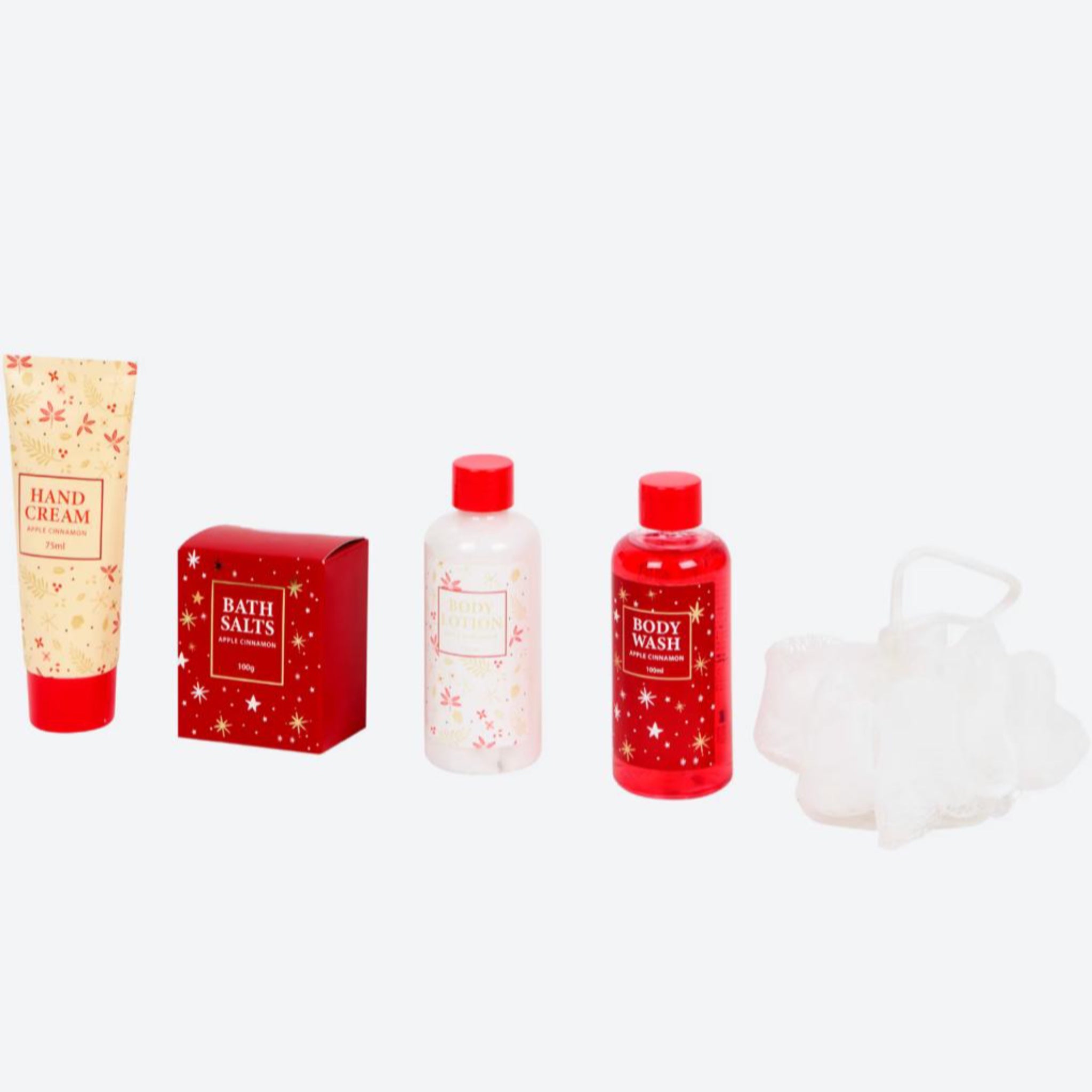 COFFRET DE BAIN CADEAU 6 PIECES AVEC TROUSSE BLANCHE