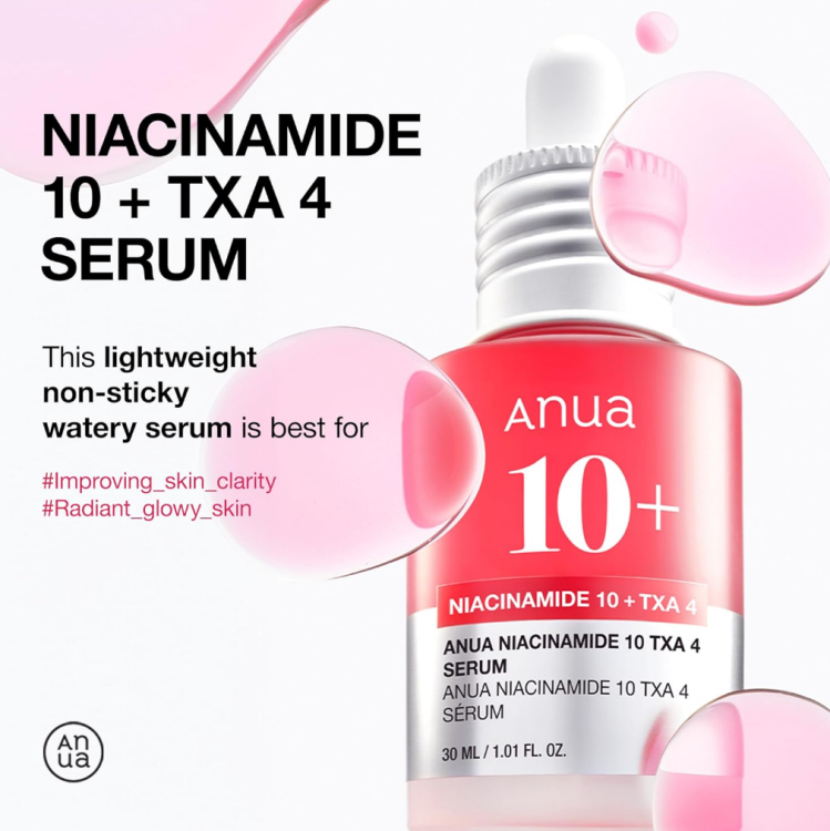 ANUA, NIACINAMIDE 10% + TXA 4% DARK SPOT CORRECTING SERUM 30ML