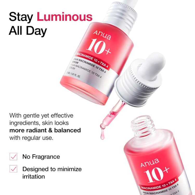 ANUA, NIACINAMIDE 10% + TXA 4% DARK SPOT CORRECTING SERUM 30ML