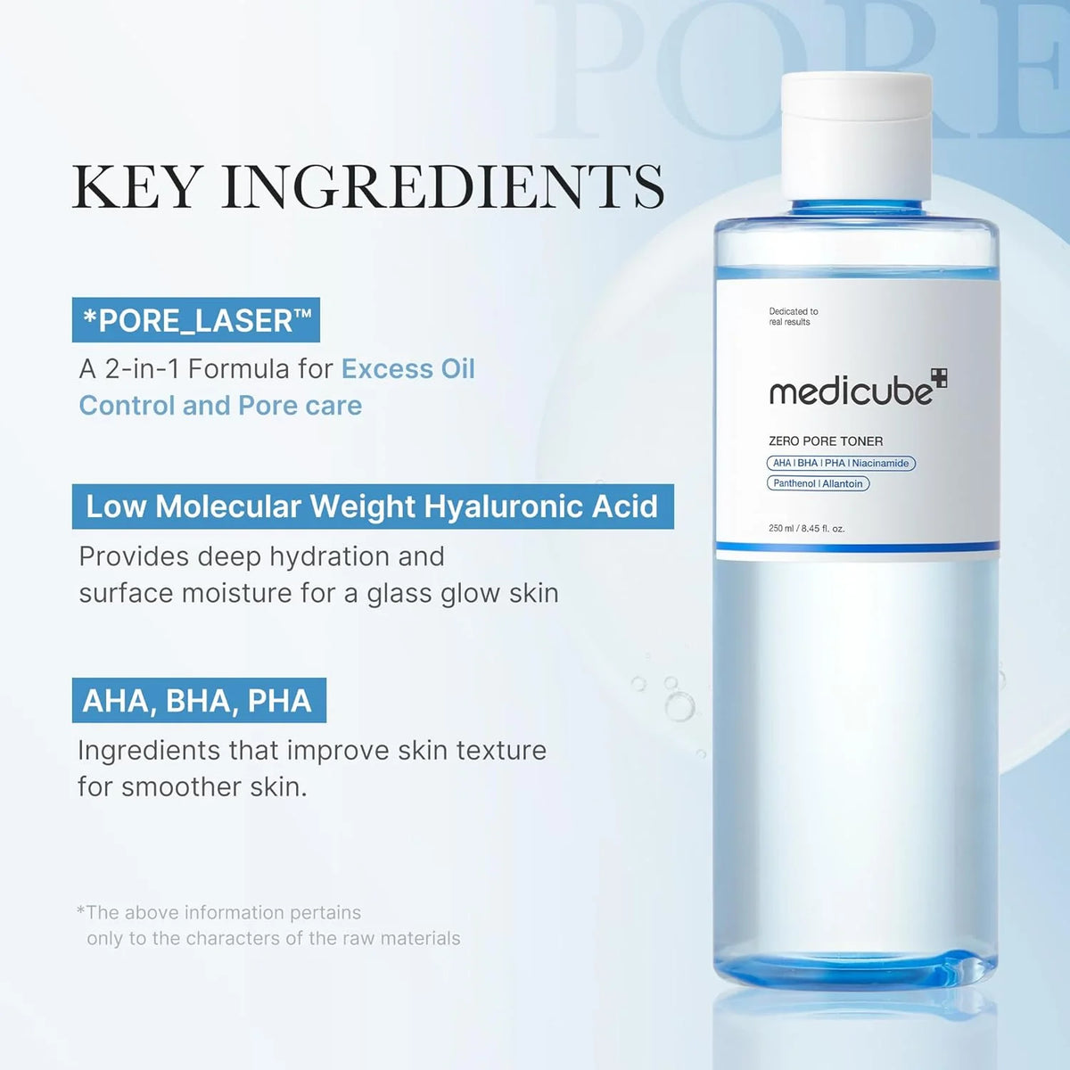 MEDICUBE ZERO PORE TONER 250 ML