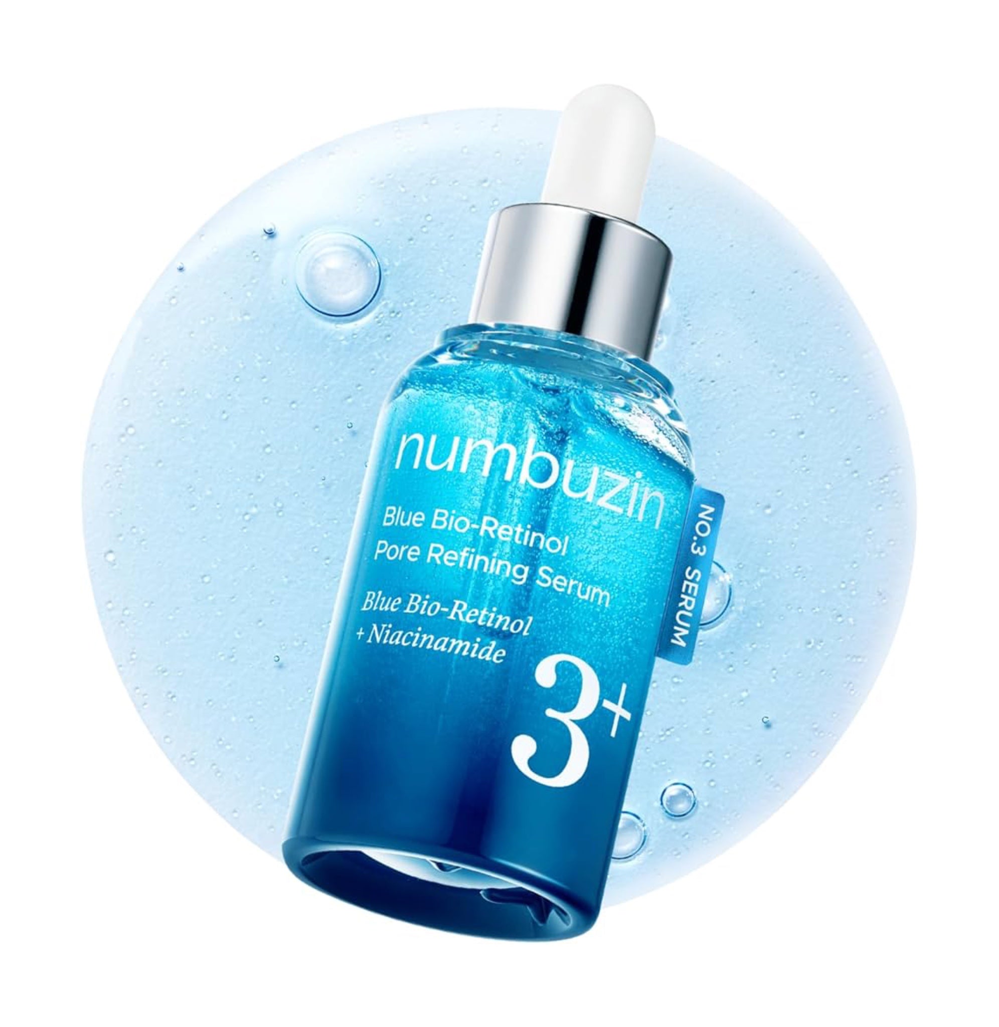 NUMBUZIN 3+ BLUE BIO RETINOL PORE REFINING SERUM + NIACINAMIDE 30 ML