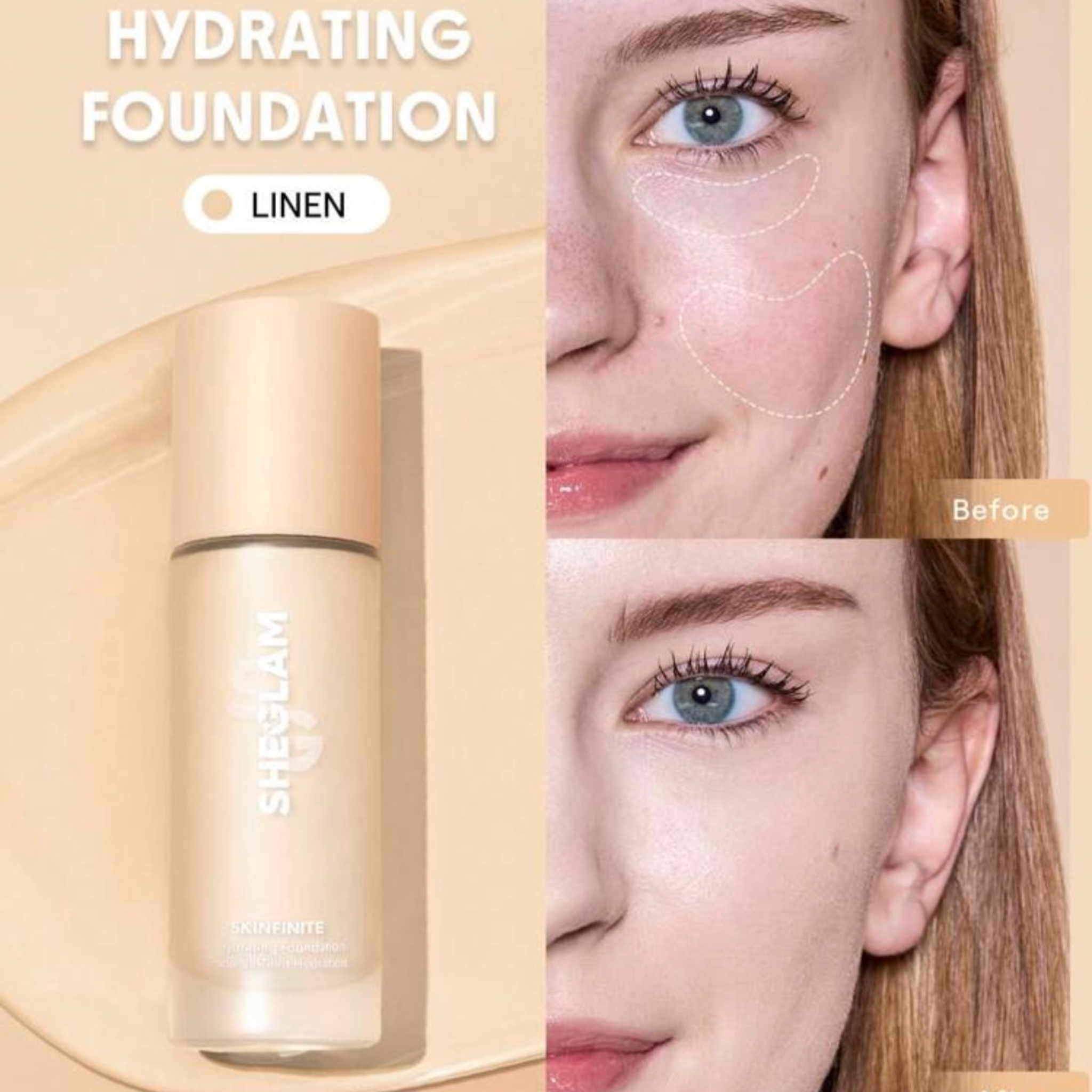 SHEGLAM FOND DE TEINT HYDRATANT SKINFINITE ( LINEN )