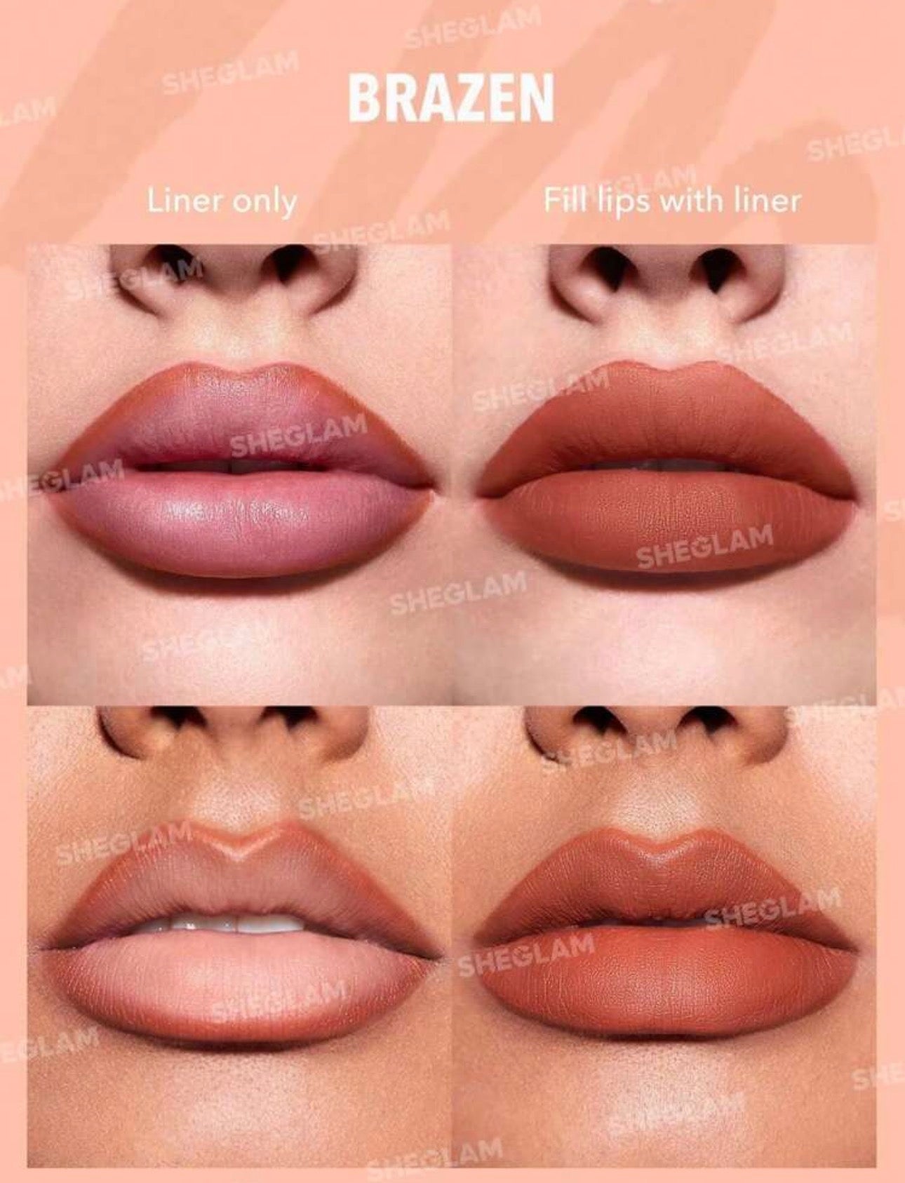 SHEGLAM NUDE ESSENTIAL LIPLINER SET ( 3 PCS )