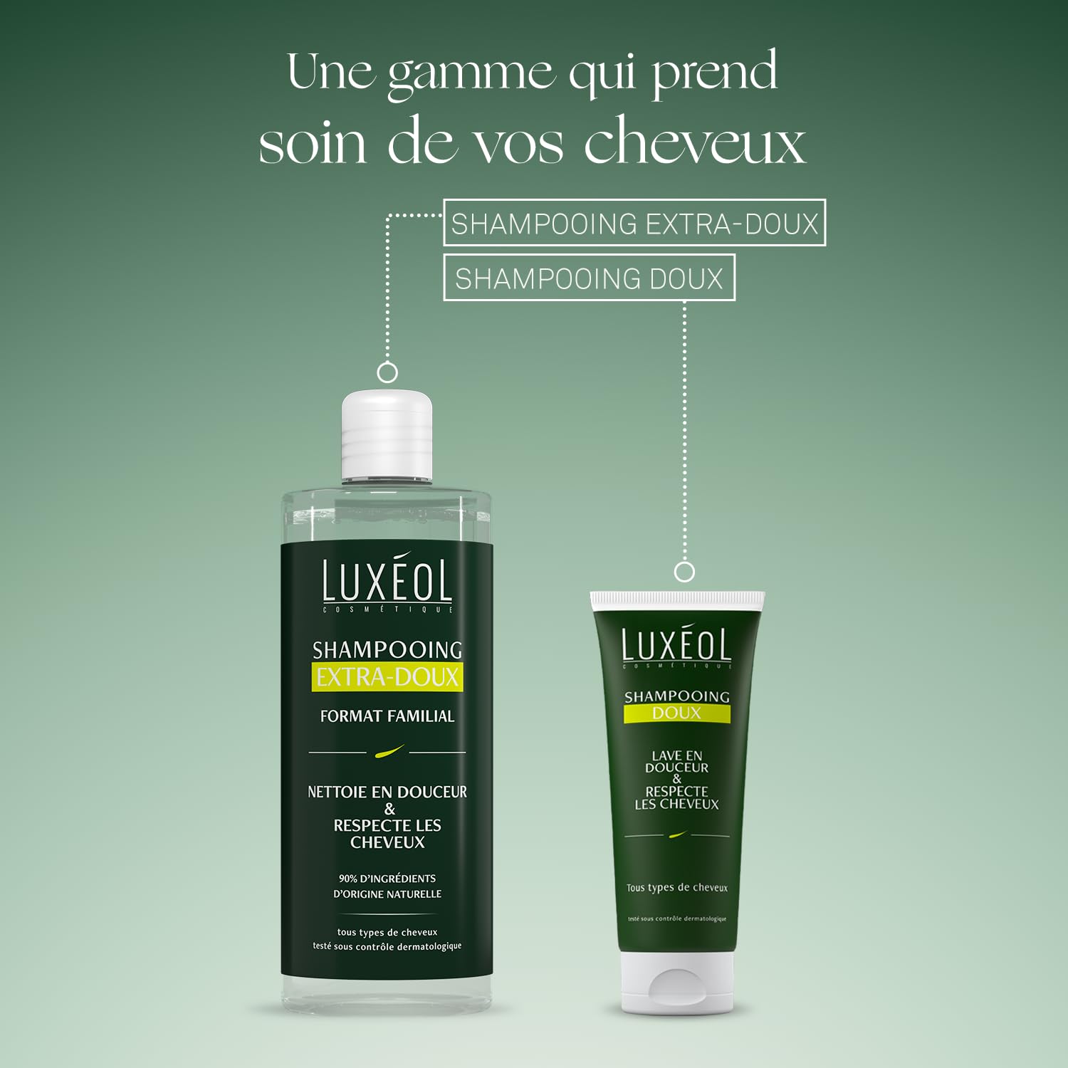 LUXÉOL SHAMPOOING EXTRA-DOUX FORMAT FAMILIAL 400ML
