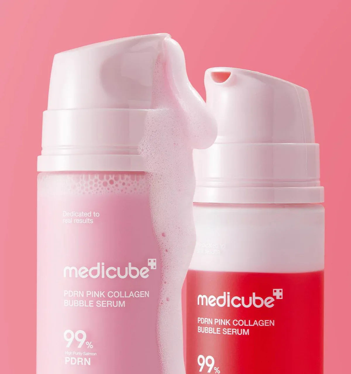 MEDICUBE PINK PDRN COLLAGEN BUBBLE SERUM 95 ML