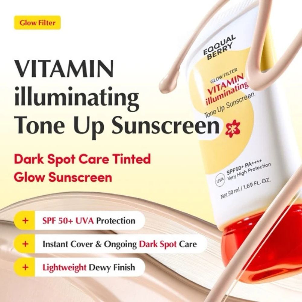EQQUALBERRY VITAMIN ILLUMINATING TON E UP SUNSCREEN 50ML