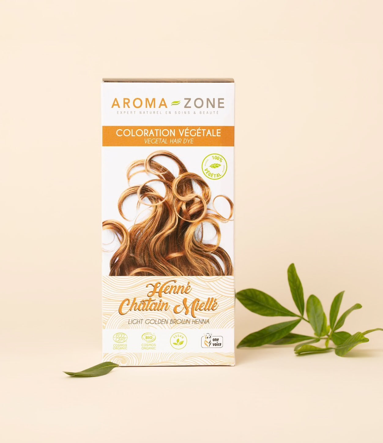 AROMA ZONE COLORATION VÉGÉTALE BIO COULEUR CHATAIN MIELLÉ