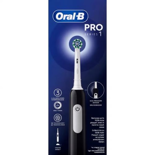 ORAL B BROSSE A DENT ÉLECTRIQUE RECHARGEABLE PRO SERIES 1 NOIR