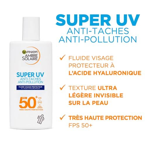 GARNIER AMBRE SOLAIRE SUPER UV ANTI-TACHES ANTI-POLLUTION - Premium  from DION - Just DA 2000! Shop now at DION