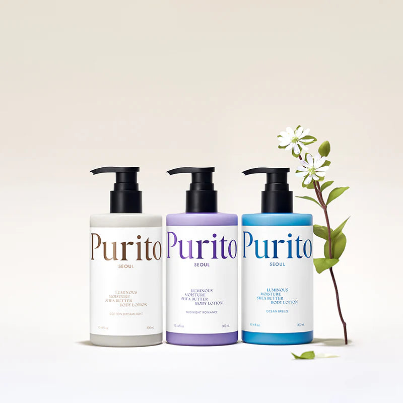 PURITO SEOUL LUMINOUS MOISTURE SHEA BUTTER BODY LOTION 300ML