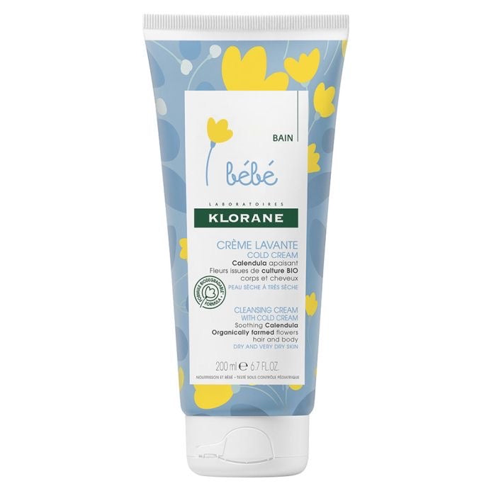 KLORANE CRÈME LAVANTE CHEVEUX ET CORPS PEAUX SÉCHES À TRÈS SÈCHES 200ML