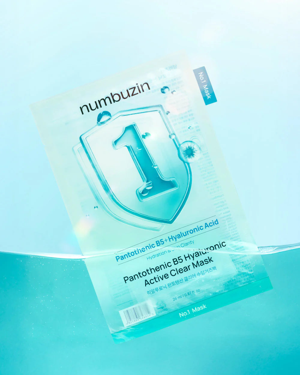 NUMBUZIN PANTOTHENIC B5 HYALURONIC ACTIVE CLEAR SHEET MASK