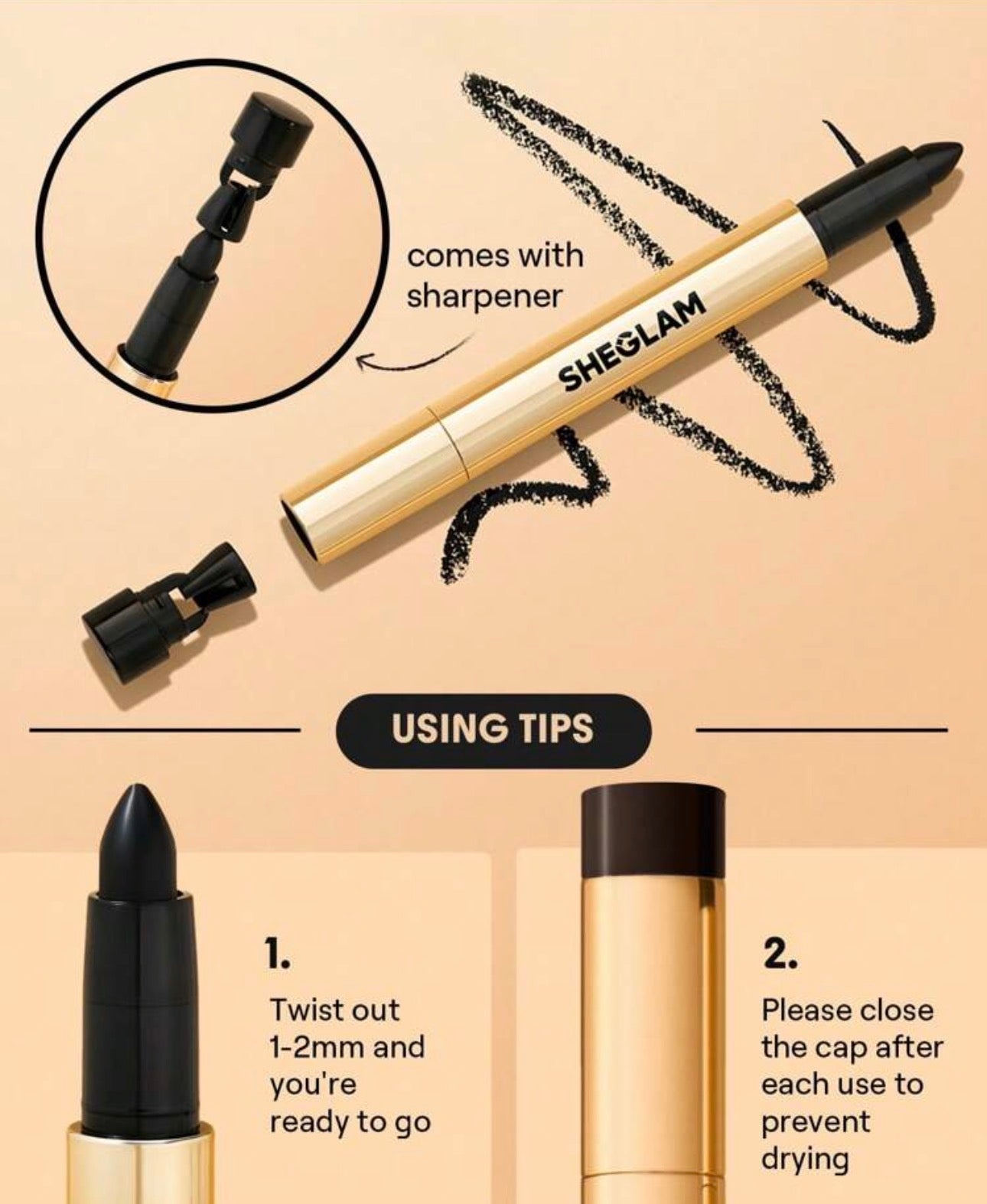 SHEGLAM BOLD MOVES KOHL CREAM EYELINER PENCIL