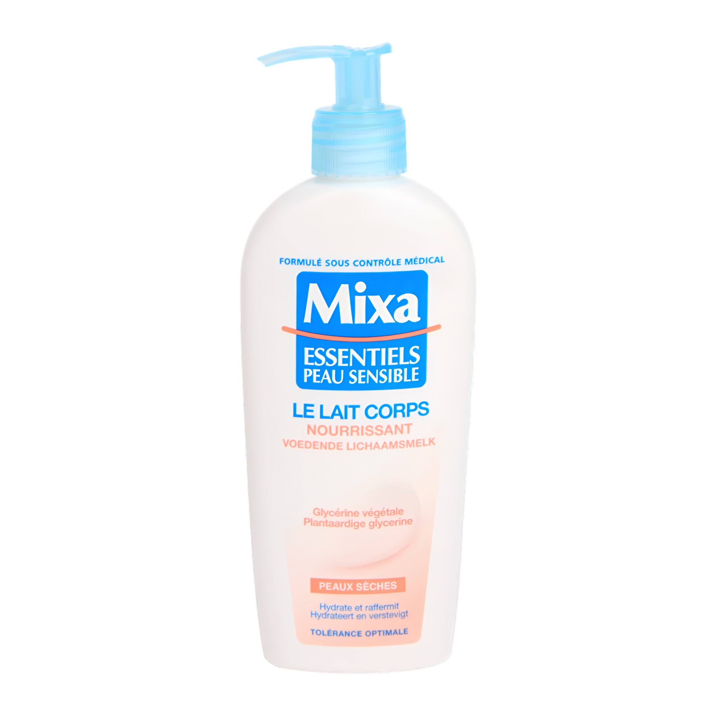 MIXA ESSENTIELS PEAU SENSIBLE LAIT CORP NOURRISSANT GLYCÉRINE VÉGÉTAL 250ML
