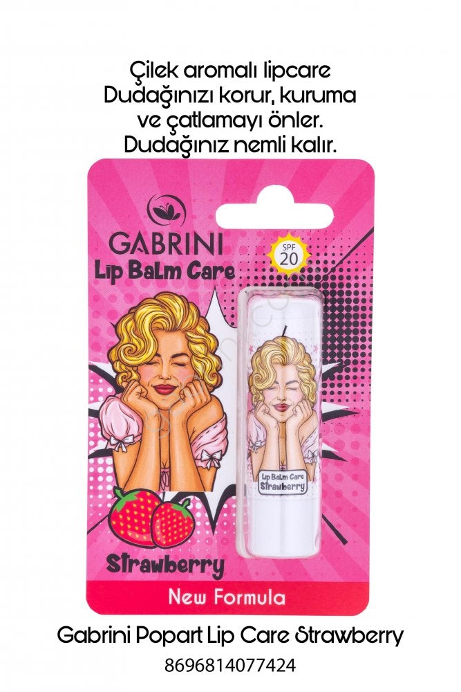 GABRINI POPART LIPCARE FRAISE