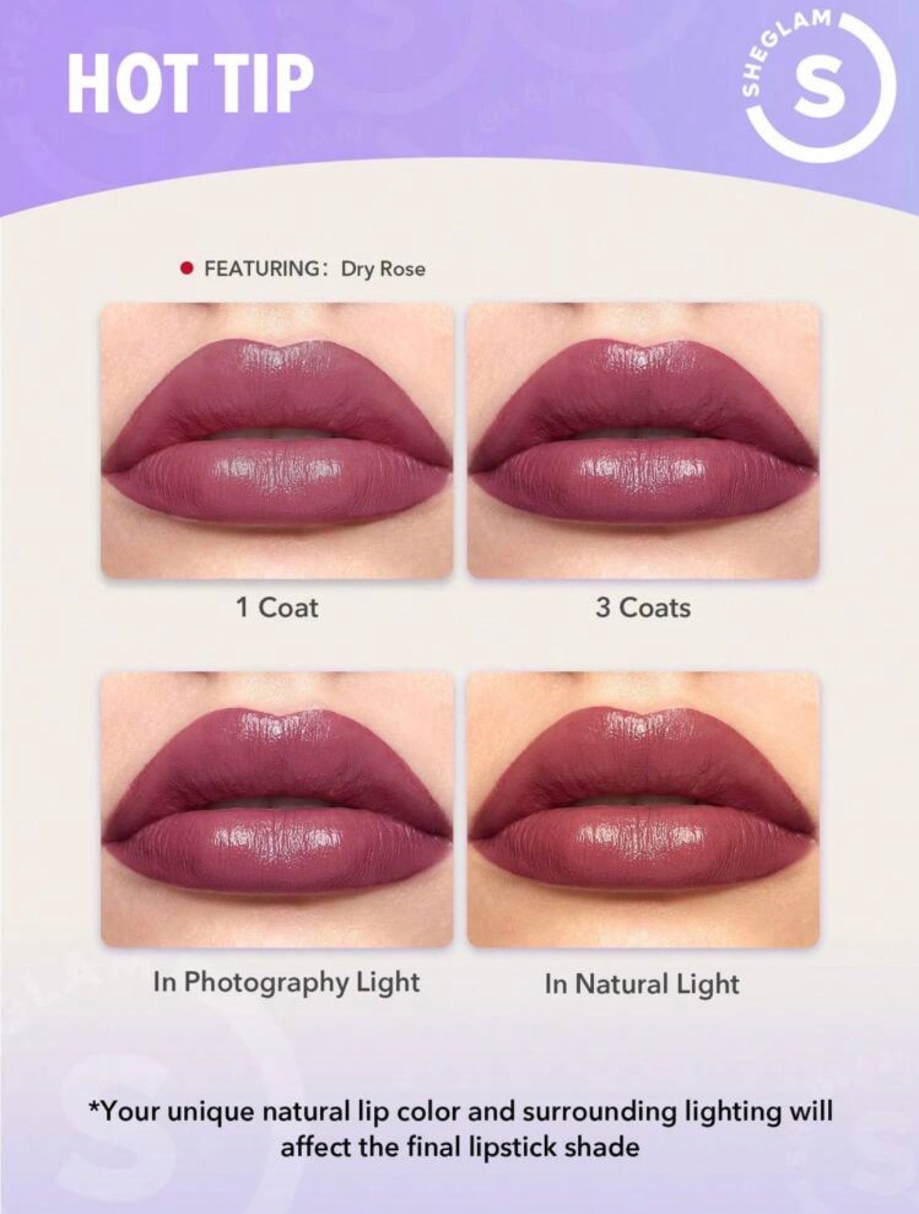 SHEGLAM CREAM ALLURE LIPSTICK COULEUR NUDE