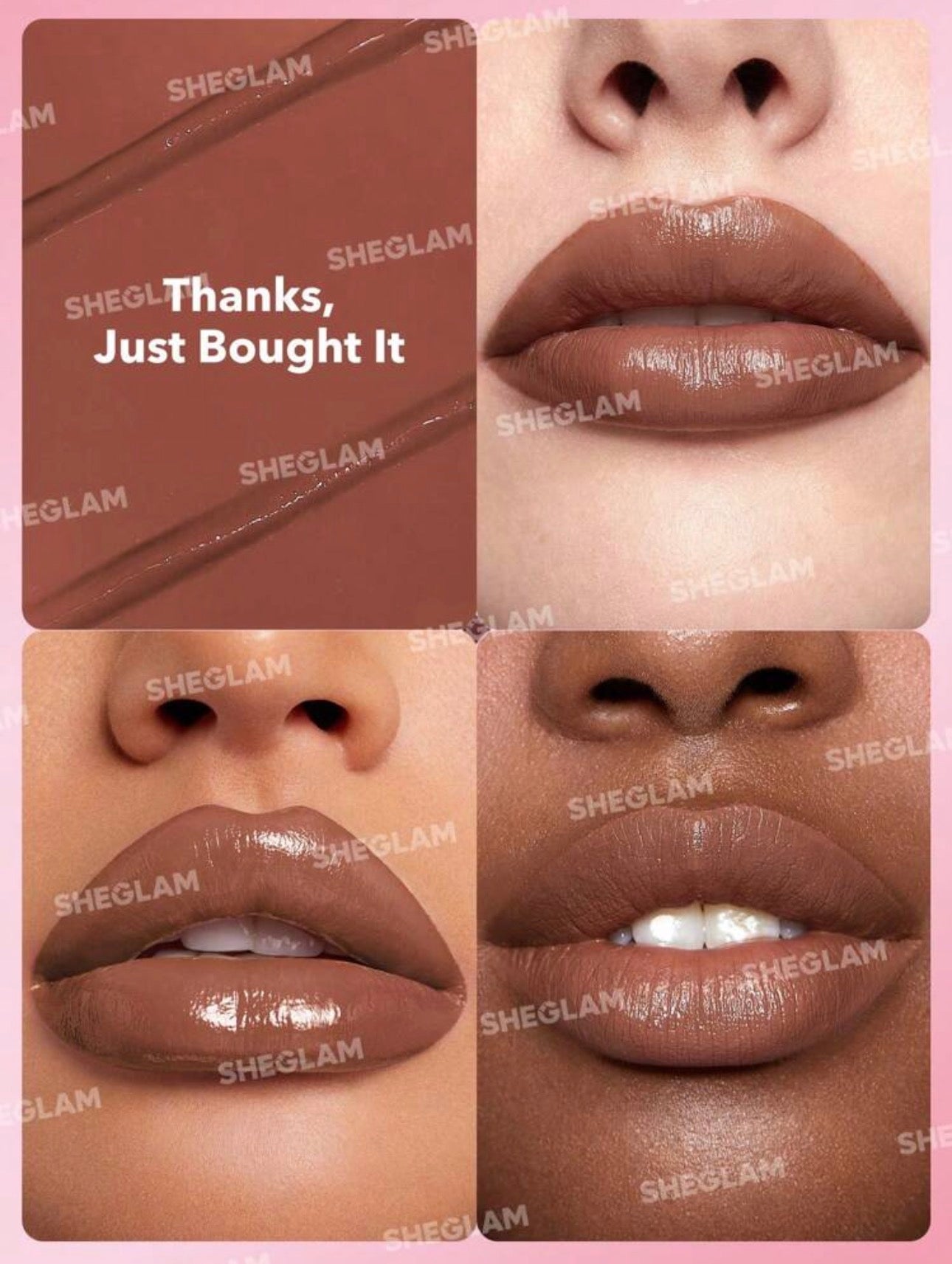 SHEGLAM CREAM ALLURE LIPSTICK COULEUR THANKS JUST BOUGHT IT
