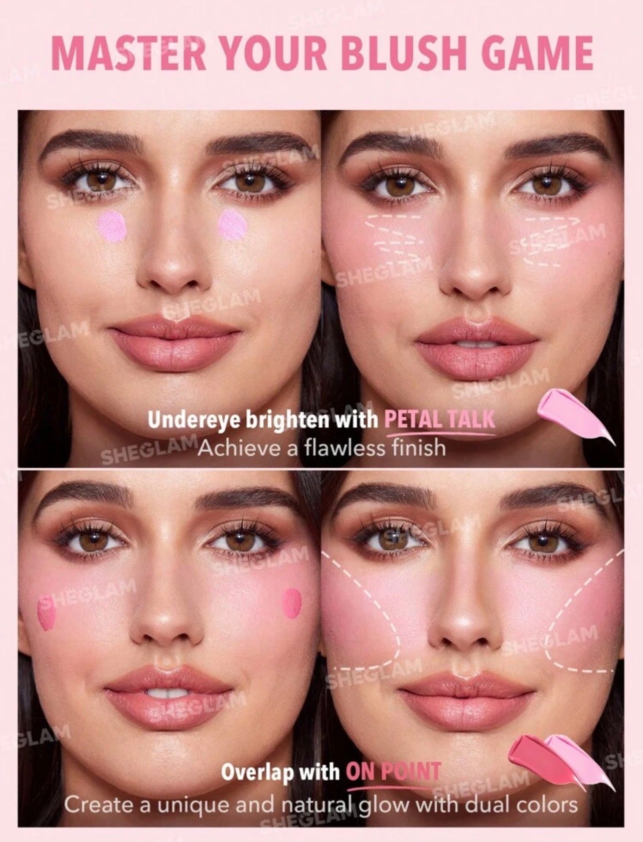 SHEGLAM BLUSH LIQUIDE TEINTE PETAL TALK
