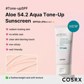 COSRX -ALOE 54.2 AQUA TONE UP SUNSCREEN SPF 50+PA++++