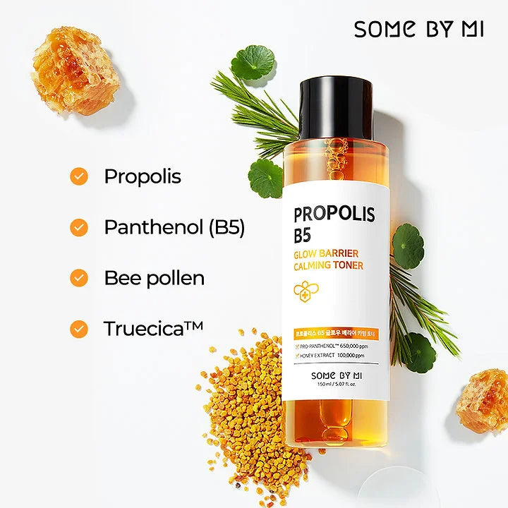 SOME BY MI TONER À EFFET ÉCLAIRCISSANT PROPOLIS B5 BARRIÈRE LUMINEUSE 150ML