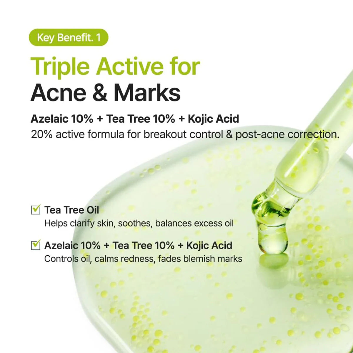 PURITO AZELAIC ACID 10 KOJIC TEA TREE SERUM 30 ML