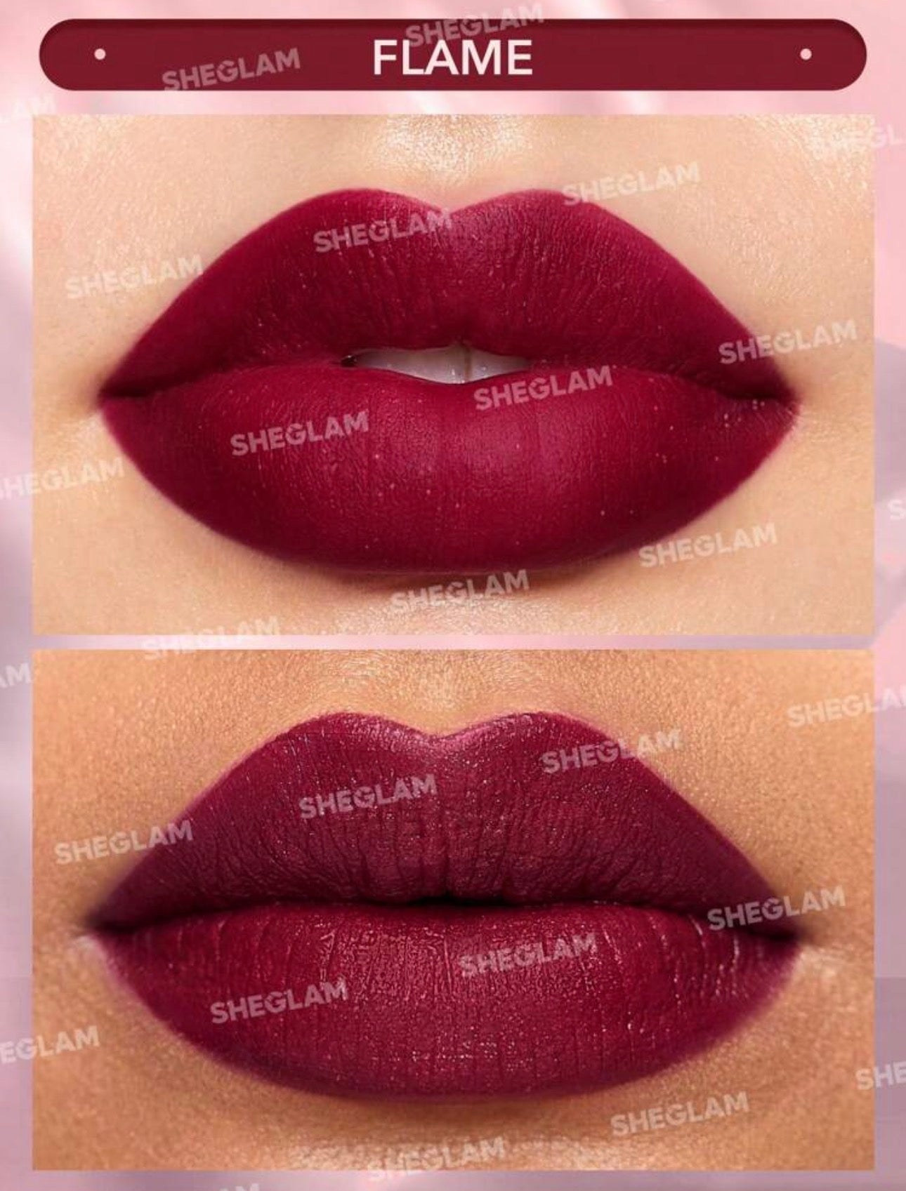 SHEGLAM ROUGE A LÈVRES STARLIGHT VELVET SHIMMER MATTE COULEUR FLAME