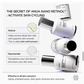 ANUA - NANO RETINOL 0.3% + NIACIN RENEWING SERUM 30ML