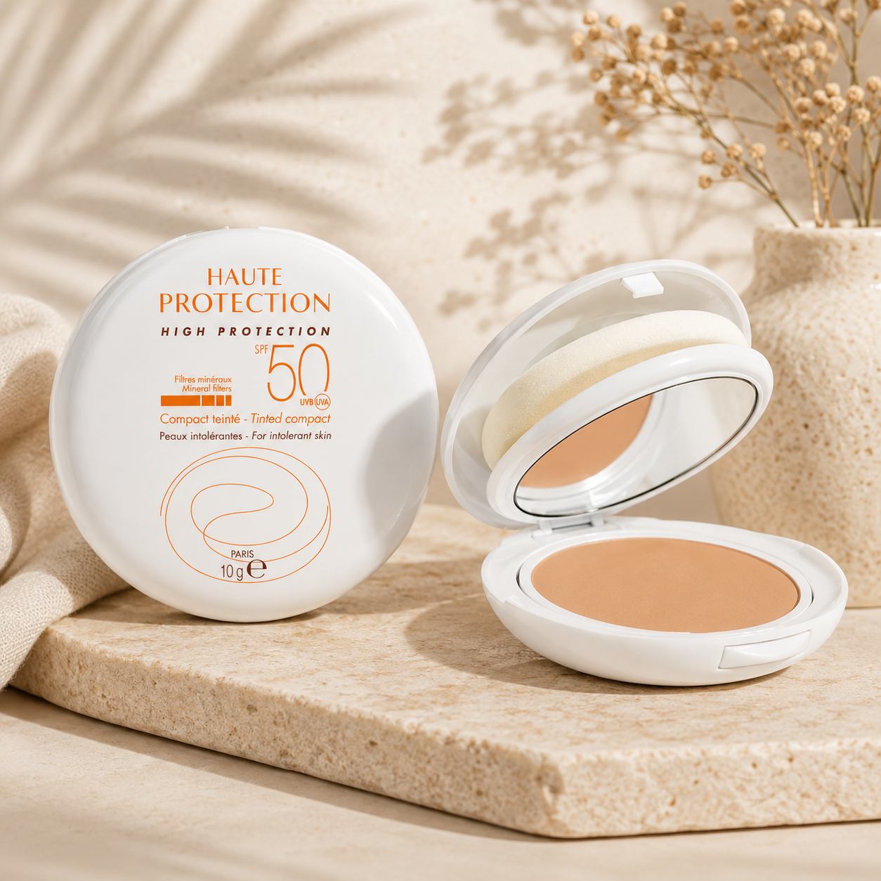 AVÈNE COMPACT TEINTÉ (BEIGE) HAUTE PROTECTION SPF50 10G