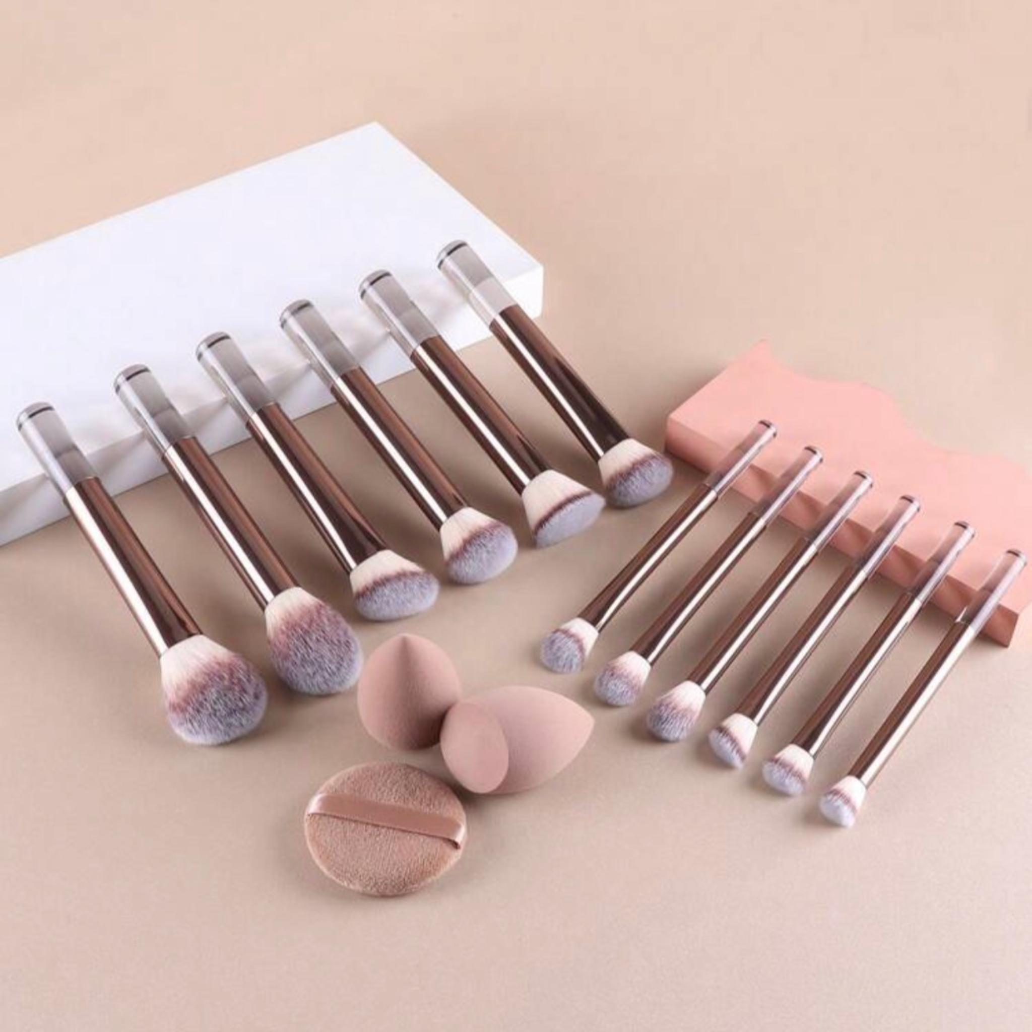 15 PIÉCES ENSEMBLE DE PINCEAUX DE MAQUILLAGE SHEGLAM QUALITÉ SUPÉRIEURE