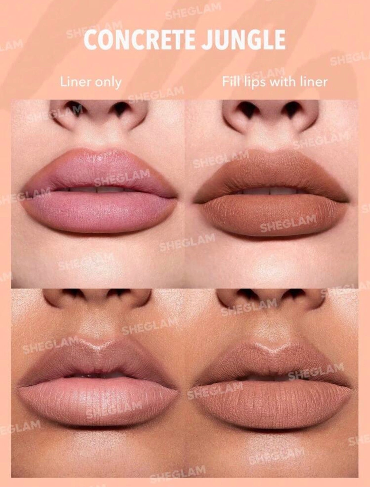 SHEGLAM NUDE ESSENTIAL LIPLINER SET ( 3 PCS )